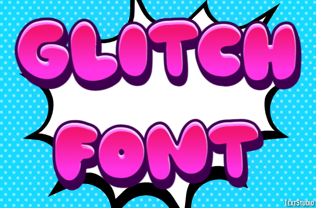 Glitch Font Text Effect