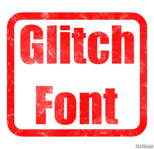 Glitch Font Effetto testo