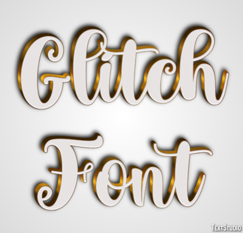 Glitch Font Text Effect