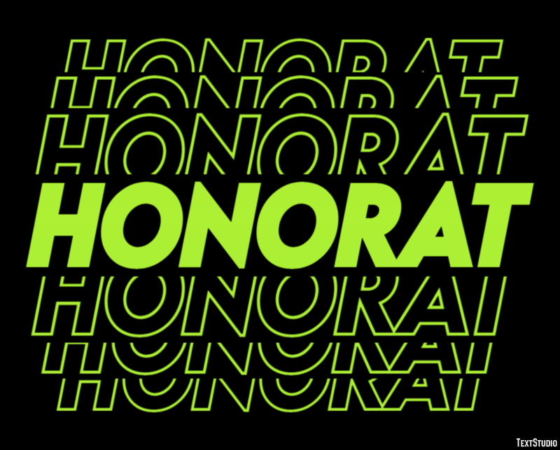 Honorat Efekt tekstowy
