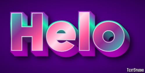 Helo Text effect