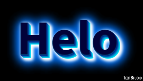 Helo Efeito de texto