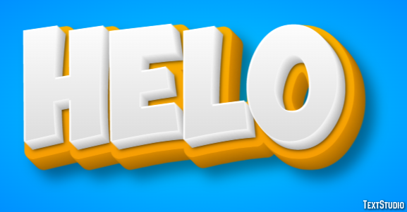 Helo Efeito de texto