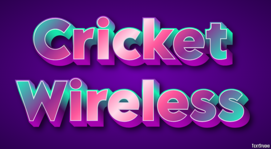 Cricket Wireless Efecto de Texto