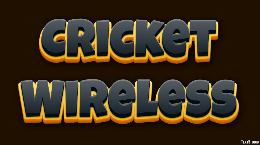 Cricket Wireless Efekt tekstowy