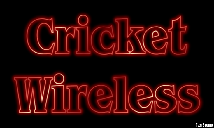 Cricket Wireless Efecto de Texto