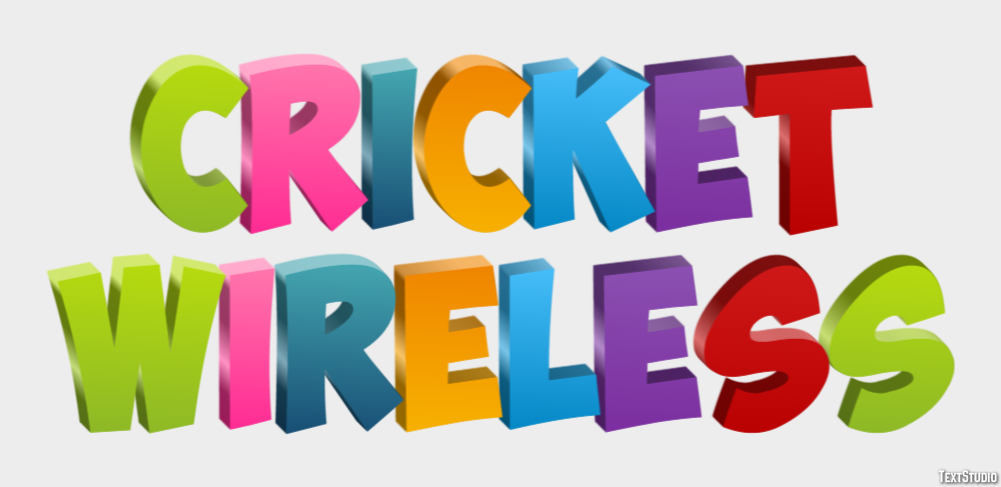 Cricket Wireless Efecto de Texto