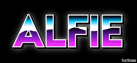 Alfie Texteffekt