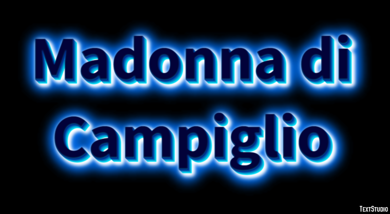 Madonna di Campiglio Effetto testo