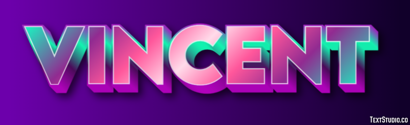 Vincent Text Effect