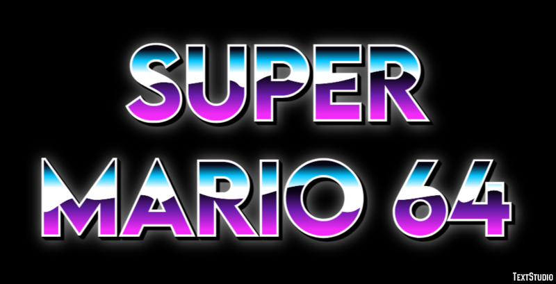 Super Mario 64 Effetto testo
