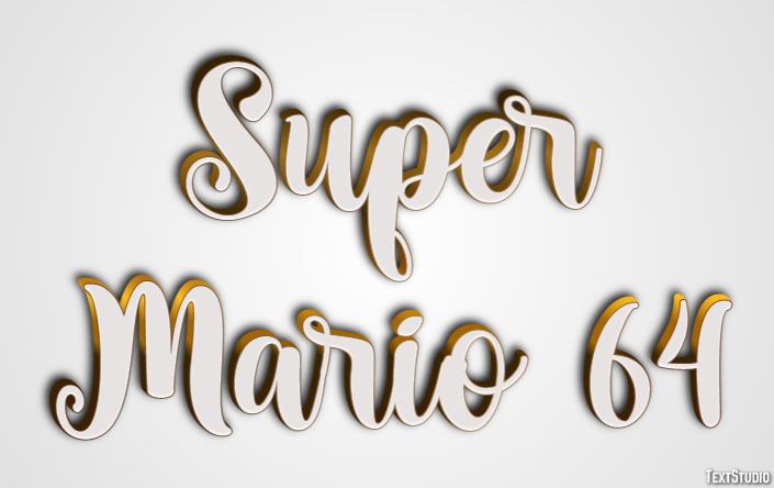 Super Mario 64 Effetto testo