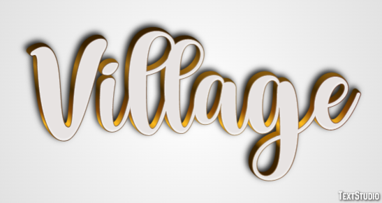 Village Effetto testo