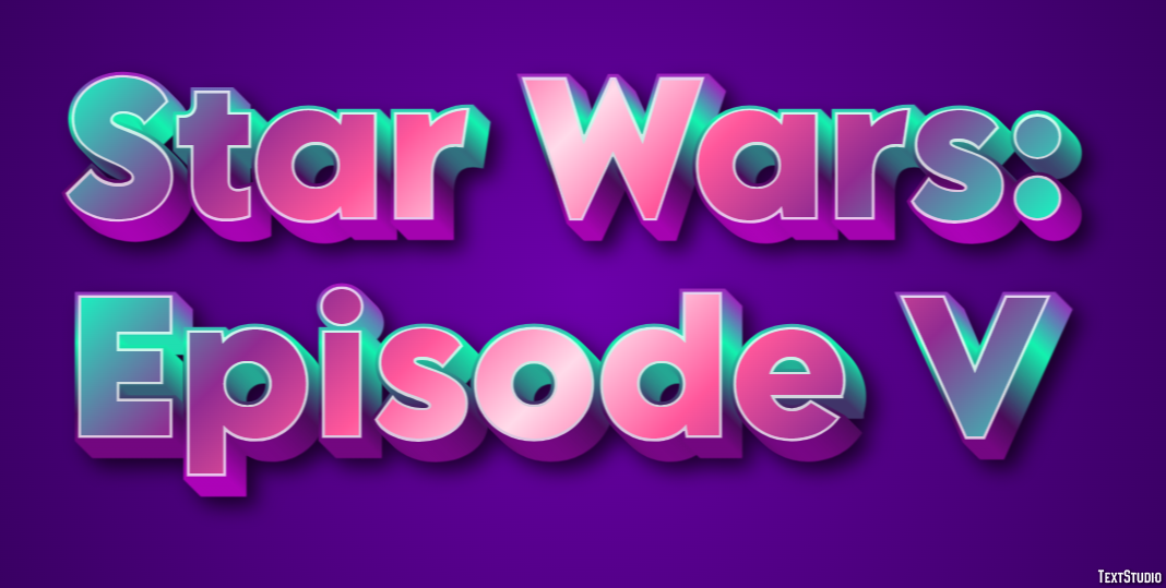Star Wars: Episode V Text Effect