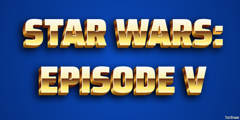 Star Wars: Episode V Text Effect