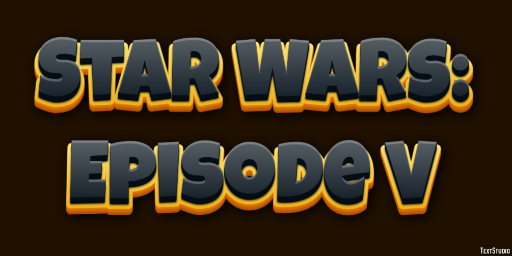 Star Wars: Episode V Text Effect