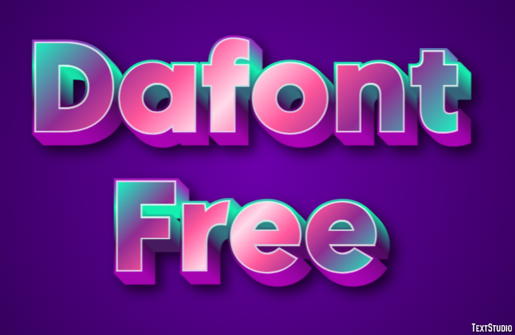 Dafont Free Text Effect