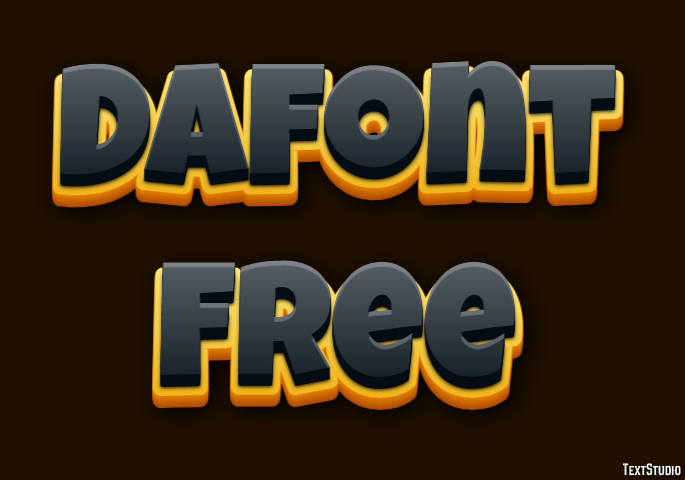 Dafont Free Text Effect
