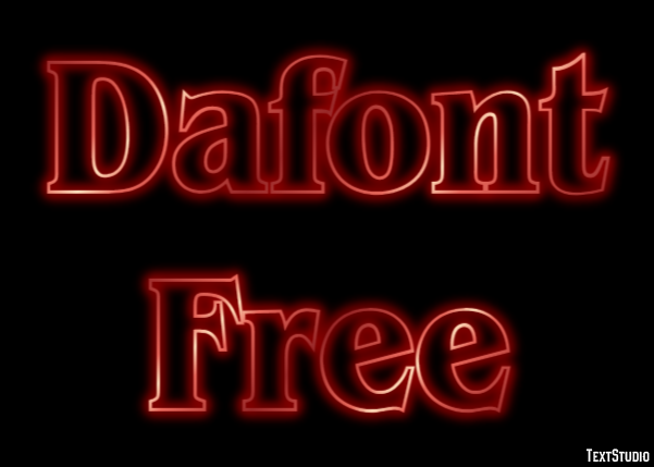 Dafont Free Text Effect