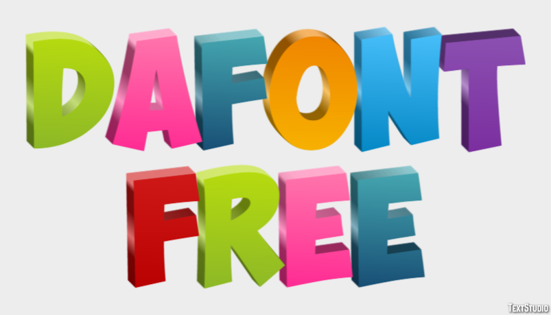 Dafont Free Text Effect
