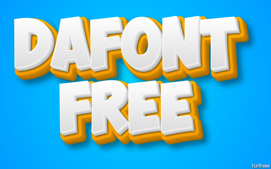 Dafont Free Text Effect