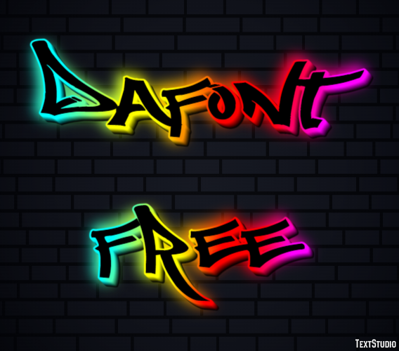 Dafont Free Text Effect
