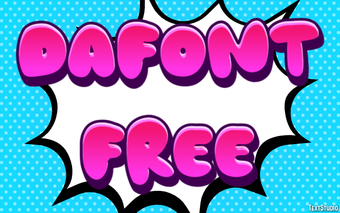 Dafont Free Text Effect
