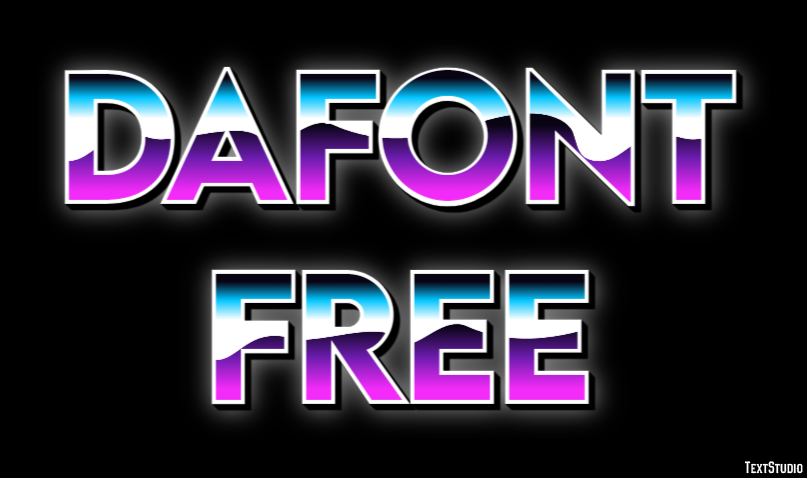 Dafont Free Text Effect