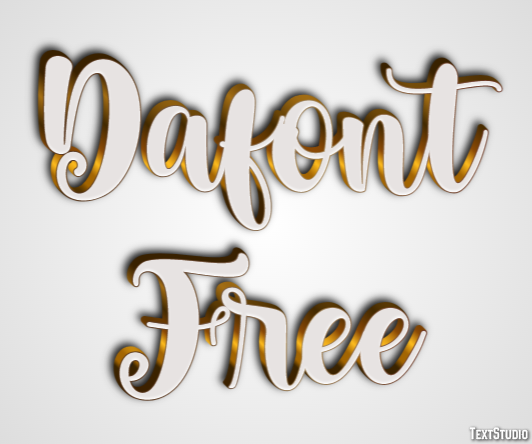 Dafont Free Text Effect