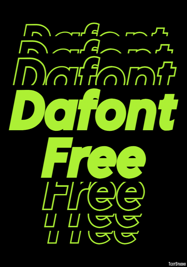 Dafont Free Text Effect