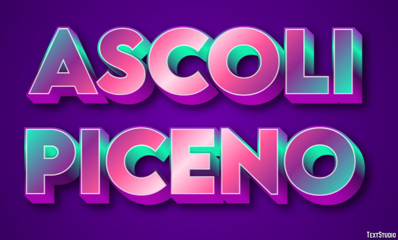 Ascoli Piceno Effetto testo