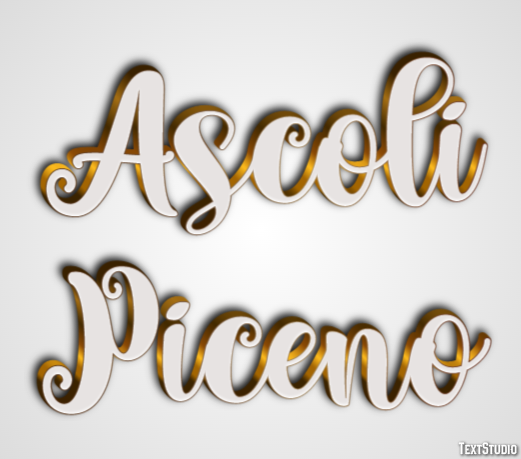 Ascoli Piceno Effetto testo