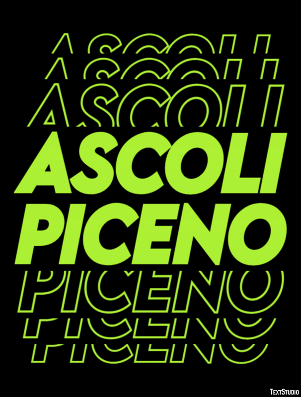 Ascoli Piceno Effetto testo