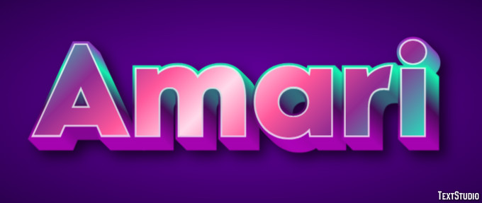 Amari Text Effect