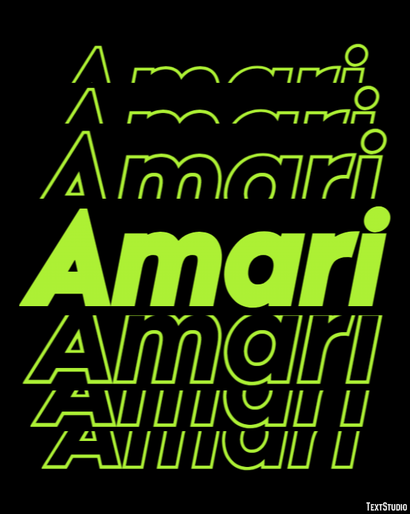 Amari Efekt tekstowy