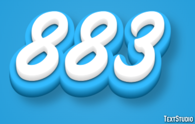 883 Efecto de Texto