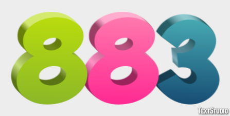 883 Efecto de Texto