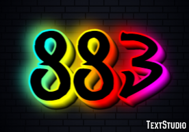 883 Efecto de Texto