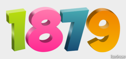 1879 Effetto testo