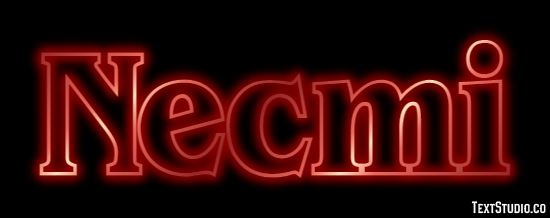 Necmi Efeito de texto