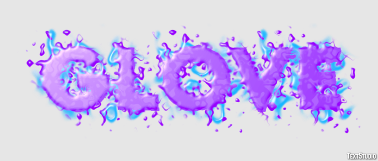 Glove Text effect