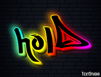 Hold Text effect
