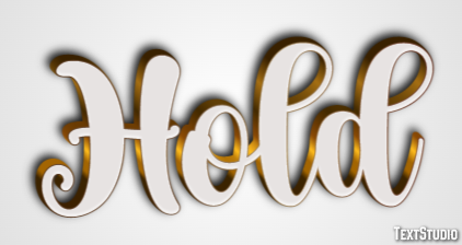 Hold Text Effect
