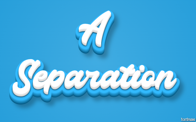A Separation Efekt tekstowy