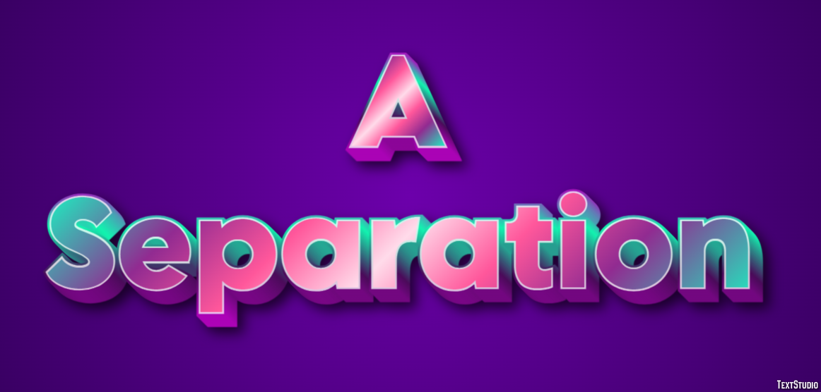 A Separation Efekt tekstowy
