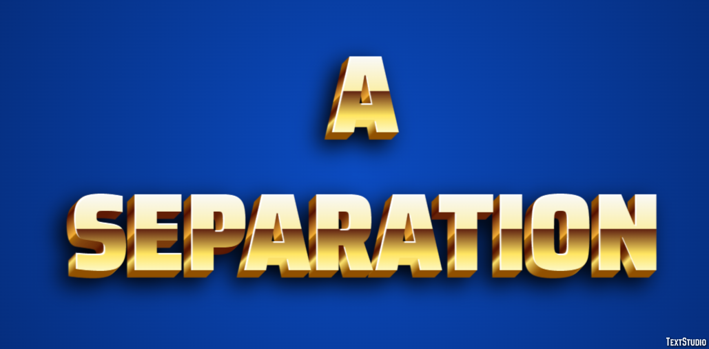 A Separation Efekt tekstowy