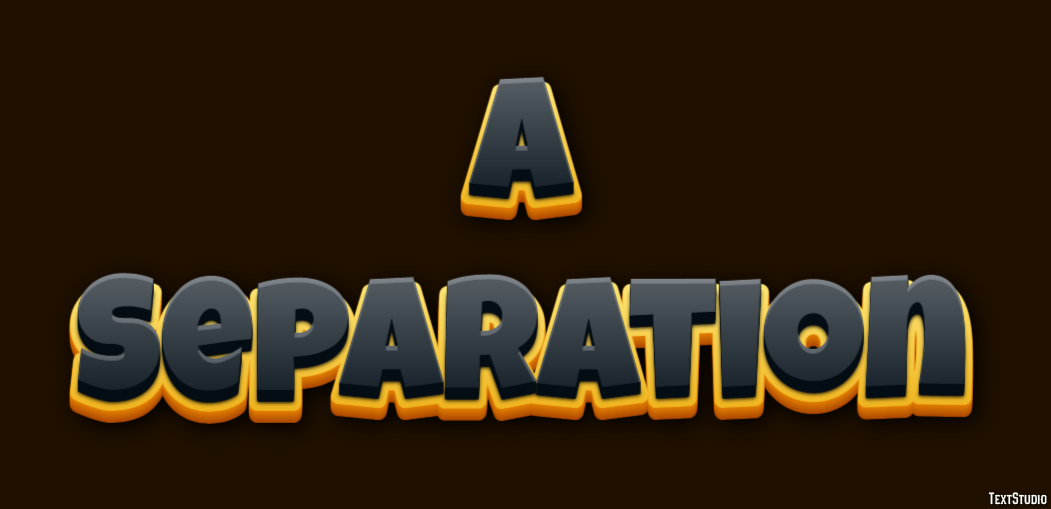 A Separation Efekt tekstowy