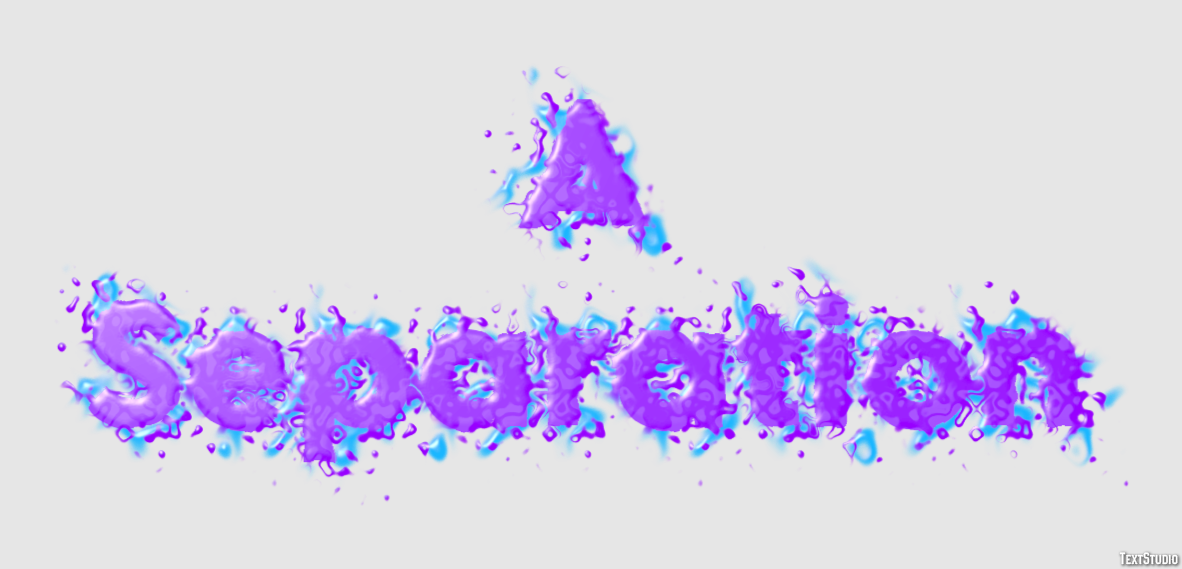 A Separation Texteffekt