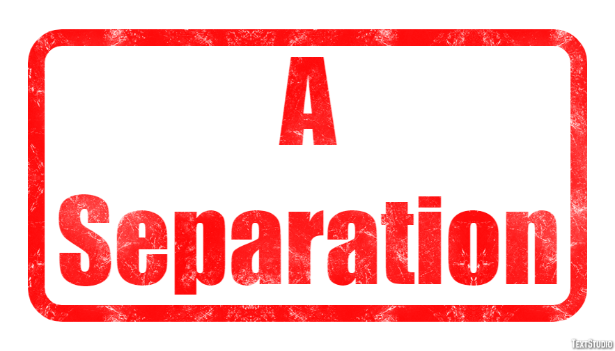 A Separation Text Effect