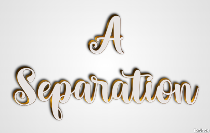 A Separation Efekt tekstowy